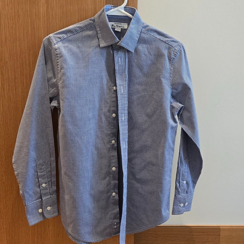 Ben Sherman Boys gingham dress shirt